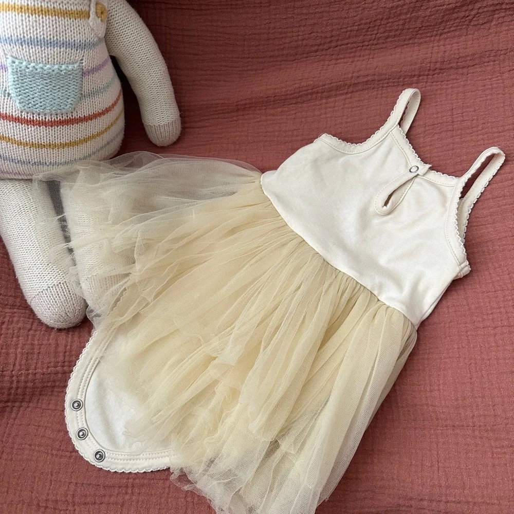Adorable Cream and Gold Wild Wawa Tutu Onsesie